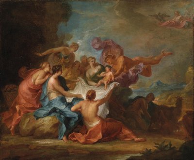 Allegorie auf die Erziehung des Jupiterknaben bei den Nymphen des Gebirges Ida von Abraham Jansz. van Diepenbeeck